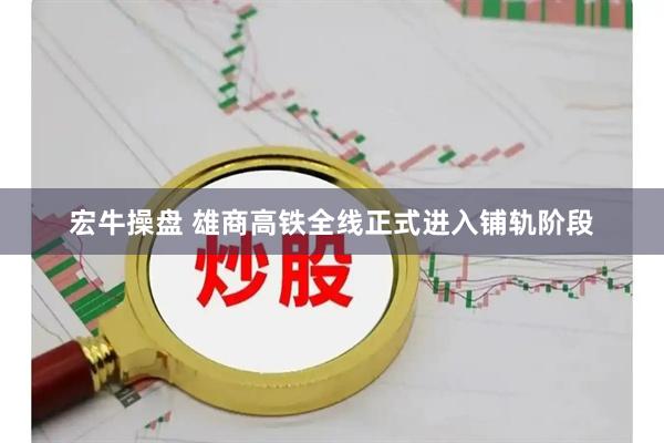 宏牛操盘 雄商高铁全线正式进入铺轨阶段